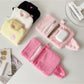 Cosbai - Solid Color Fold Over Plush Coin Purse