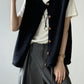 Crosa - Loose and Simple Classic Knit Vest for Women