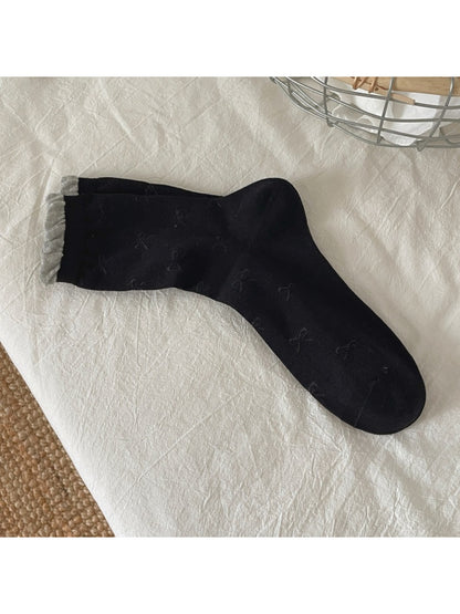 Rufia - Pastel Bow Pattern Crew Socks product image 8
