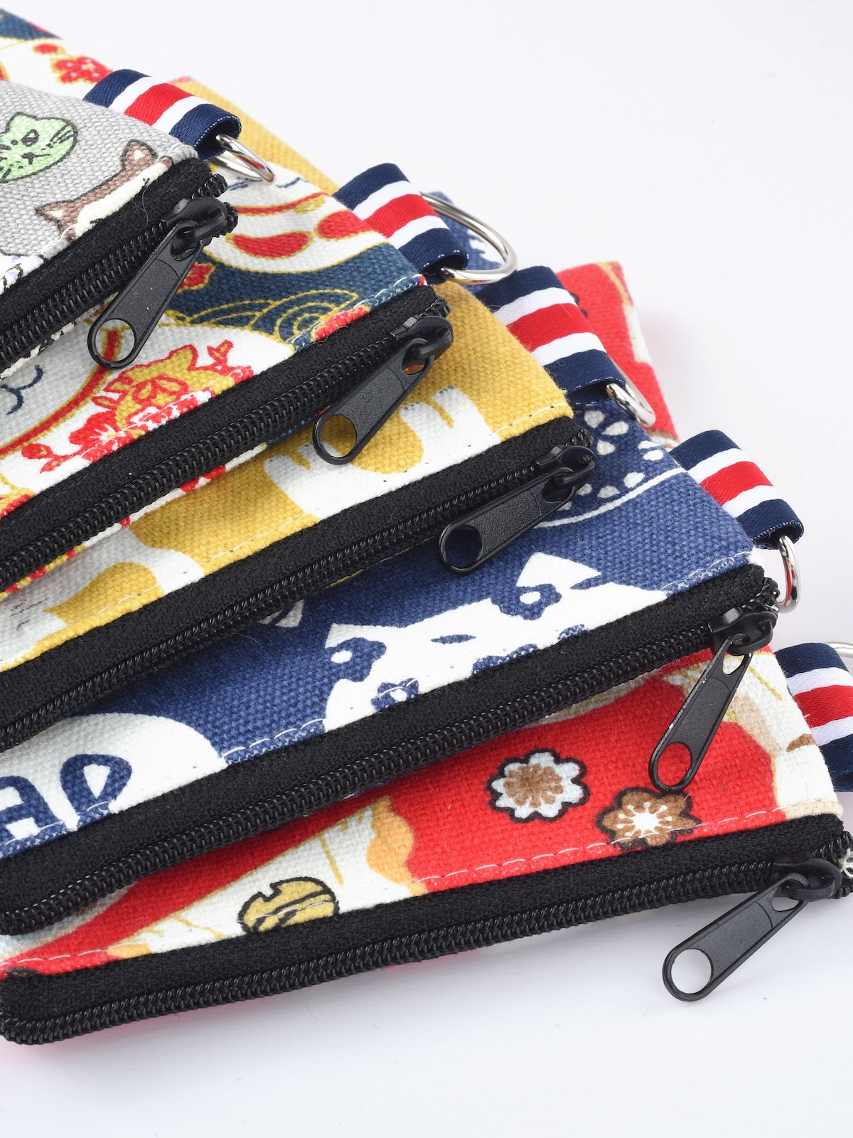 Cosbai - Canvas Cat Pattern Coin Purse