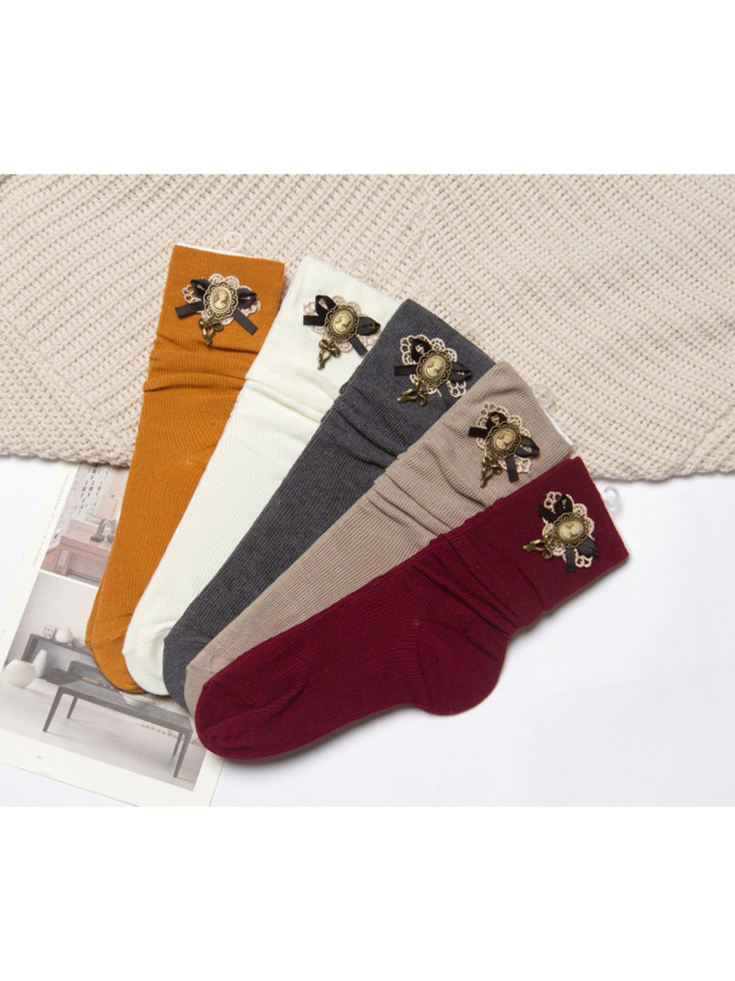Rufia - Classic Brooch Style Decorative Socks product image 14