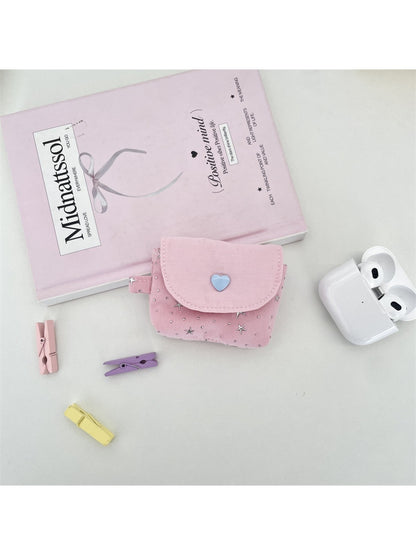 Cosbai - Wireless Earphone Pouch with Glitter Star Design