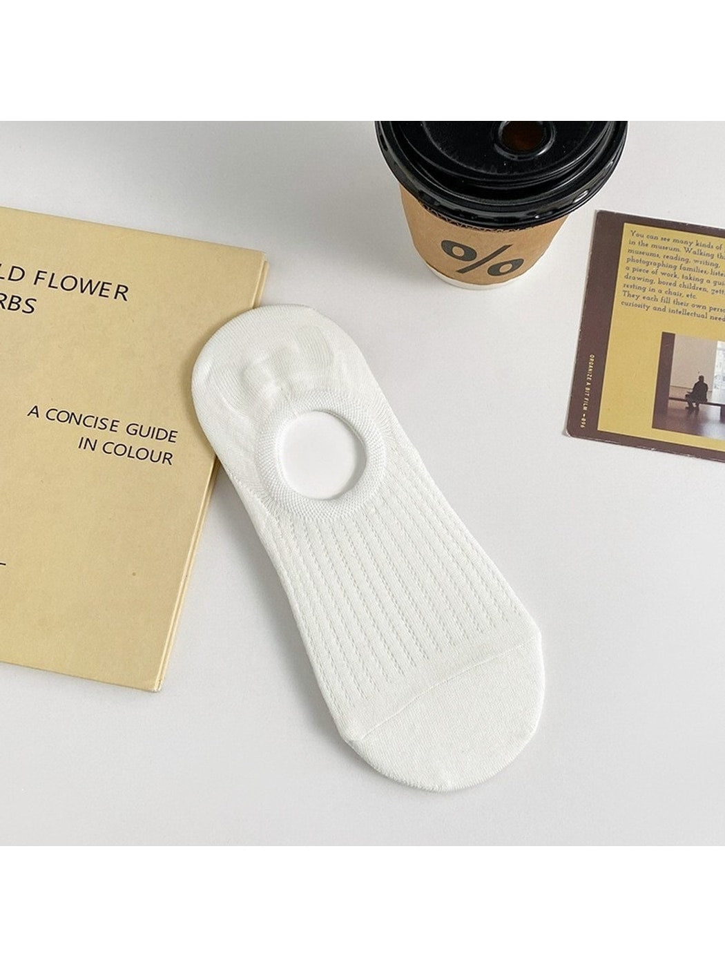 Rufia - Elegant Minimal Solid No Show Socks