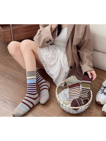Rufia - Retro Multistripe Crew Socks