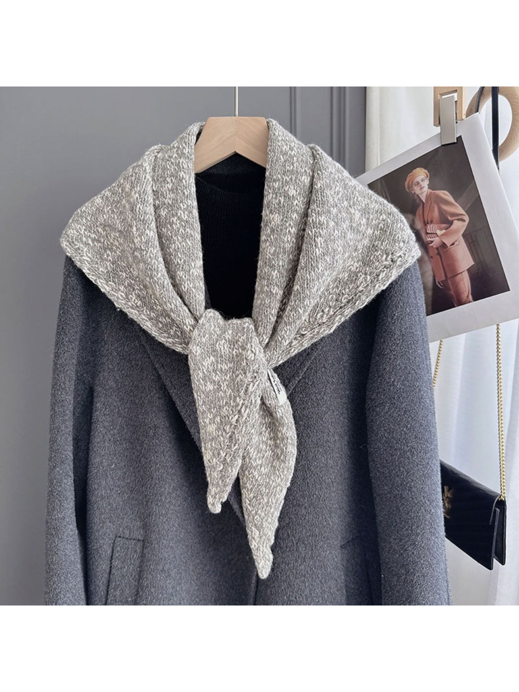 Scarvii - Modern Marled Triangle Wrap