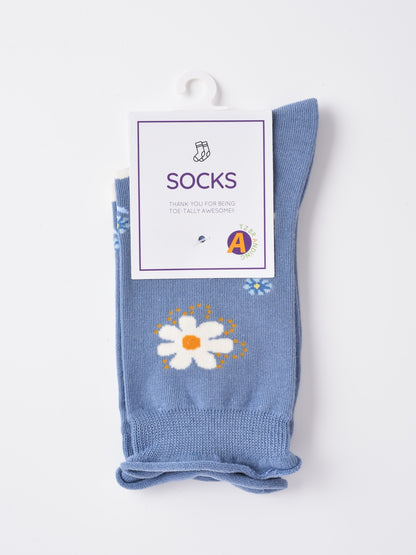 Rufia - Blossom Beauty 3D Floral Embellished Socks