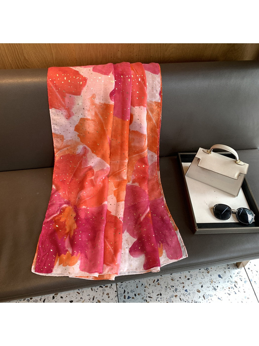 Scarvii - Painterly Speckled Pattern Long Scarf