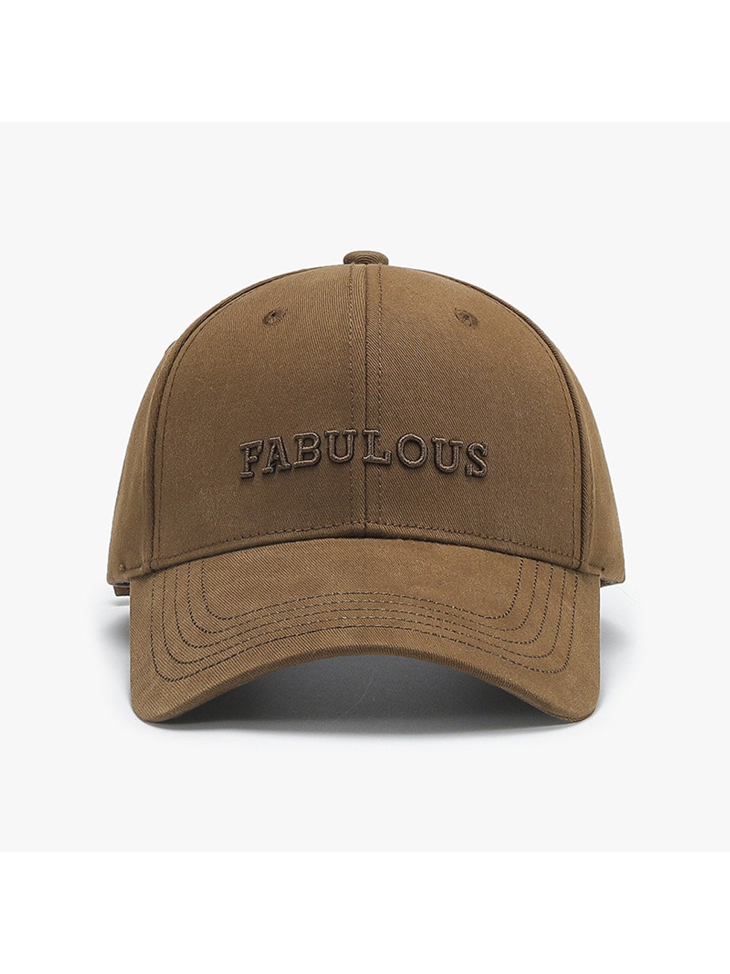 Haila - Adjustable Letter Detail Baseball Cap Hat