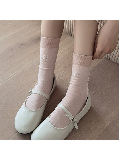 Rufia - Floral Lace-Edge Everyday Crew Socks