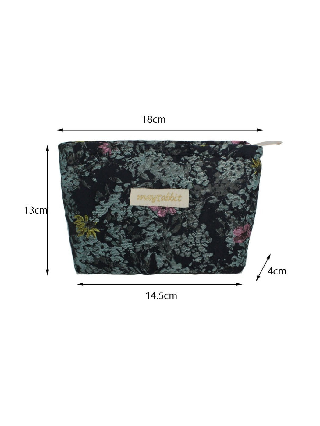 Cosbai – Small Floral Travel Makeup Pouch