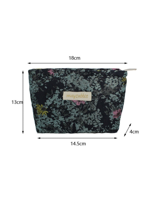 Cosbai – Small Floral Travel Makeup Pouch