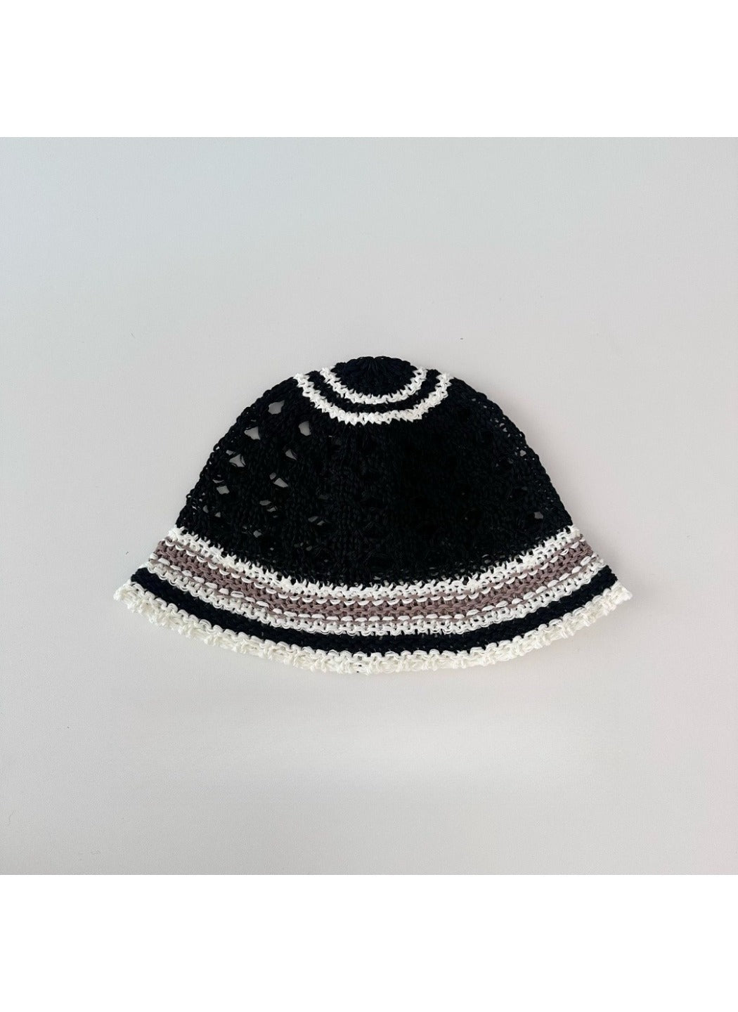 Haila - Fresh Color‑Block Hollow‑Out Wide‑Brim Bucket Hat