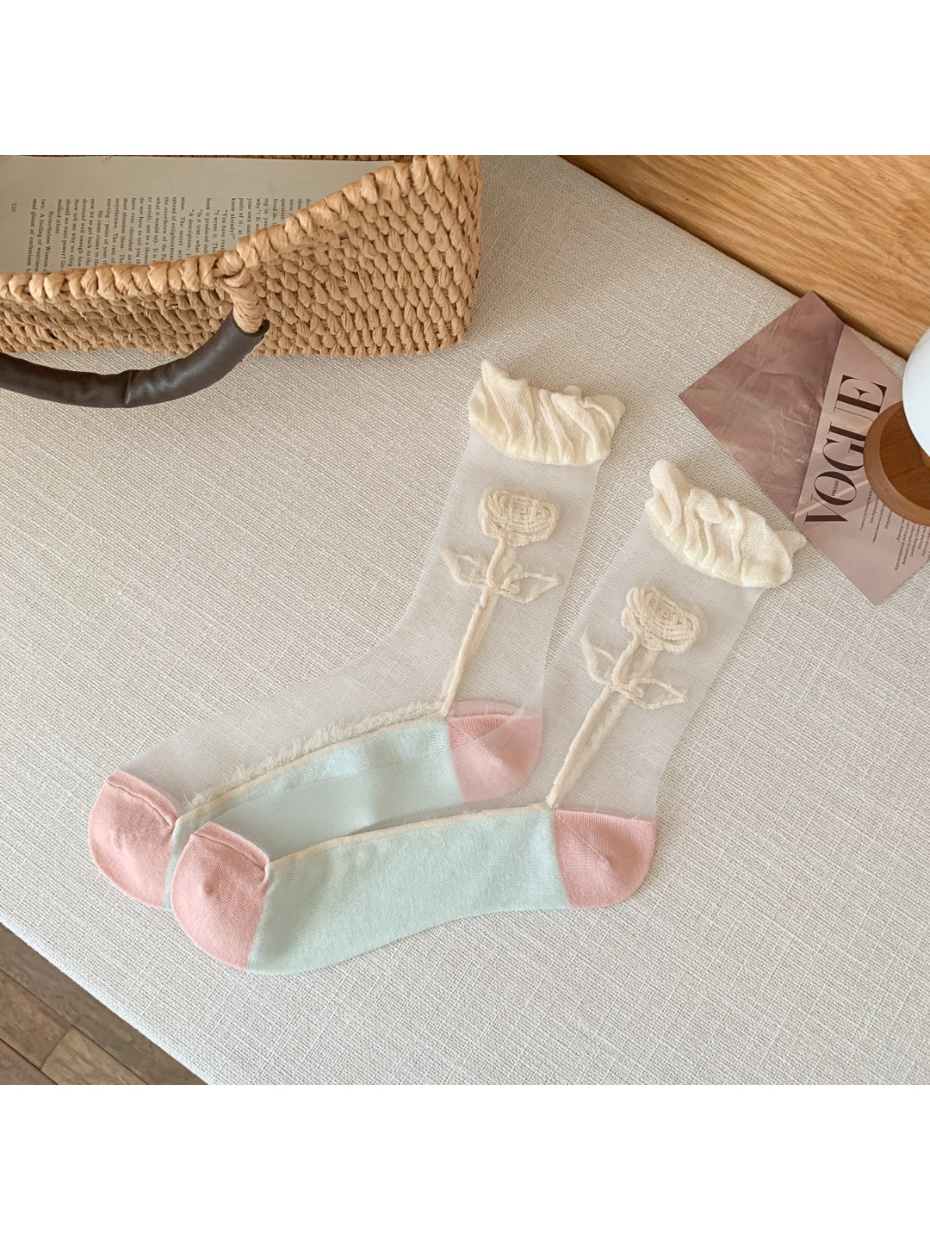 Rufia - Vintage Floral Crew Socks product image 4