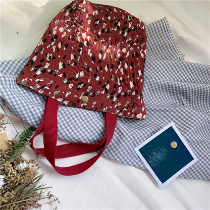 Cosbai - Floral, Geometric, Dots Cute Small Fabric Bag