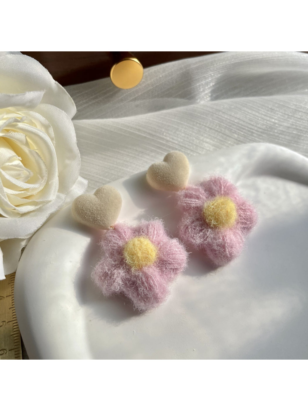 Earwish - Sweet Flower Drop Earrings