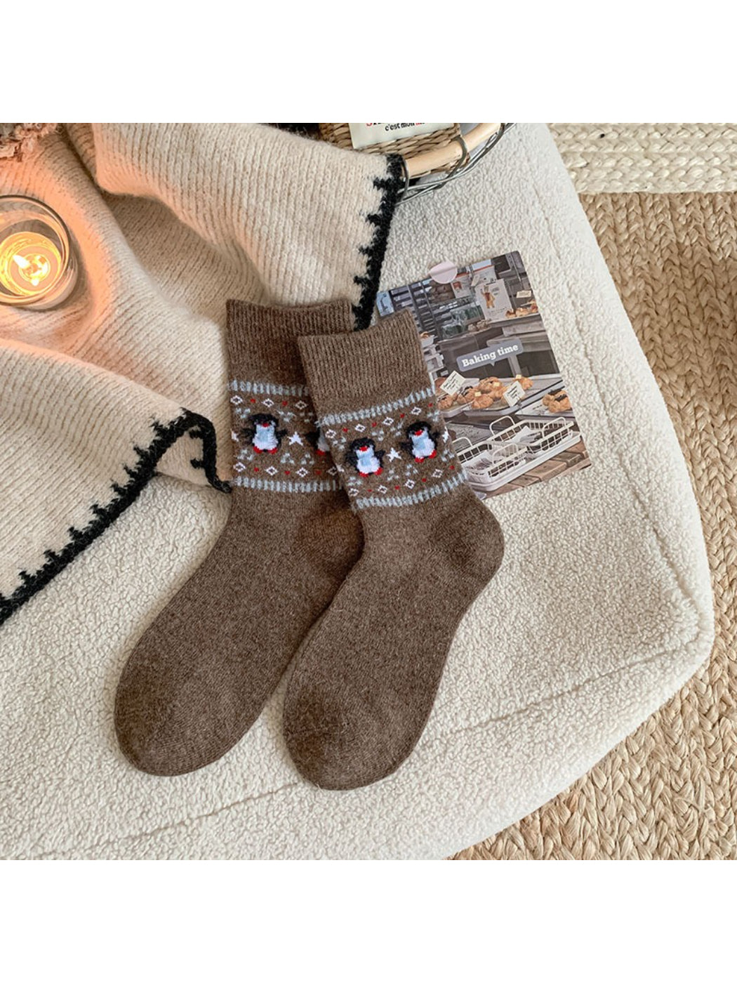 Rufia Nordic Cozy Pattern Crew Socks product image 6