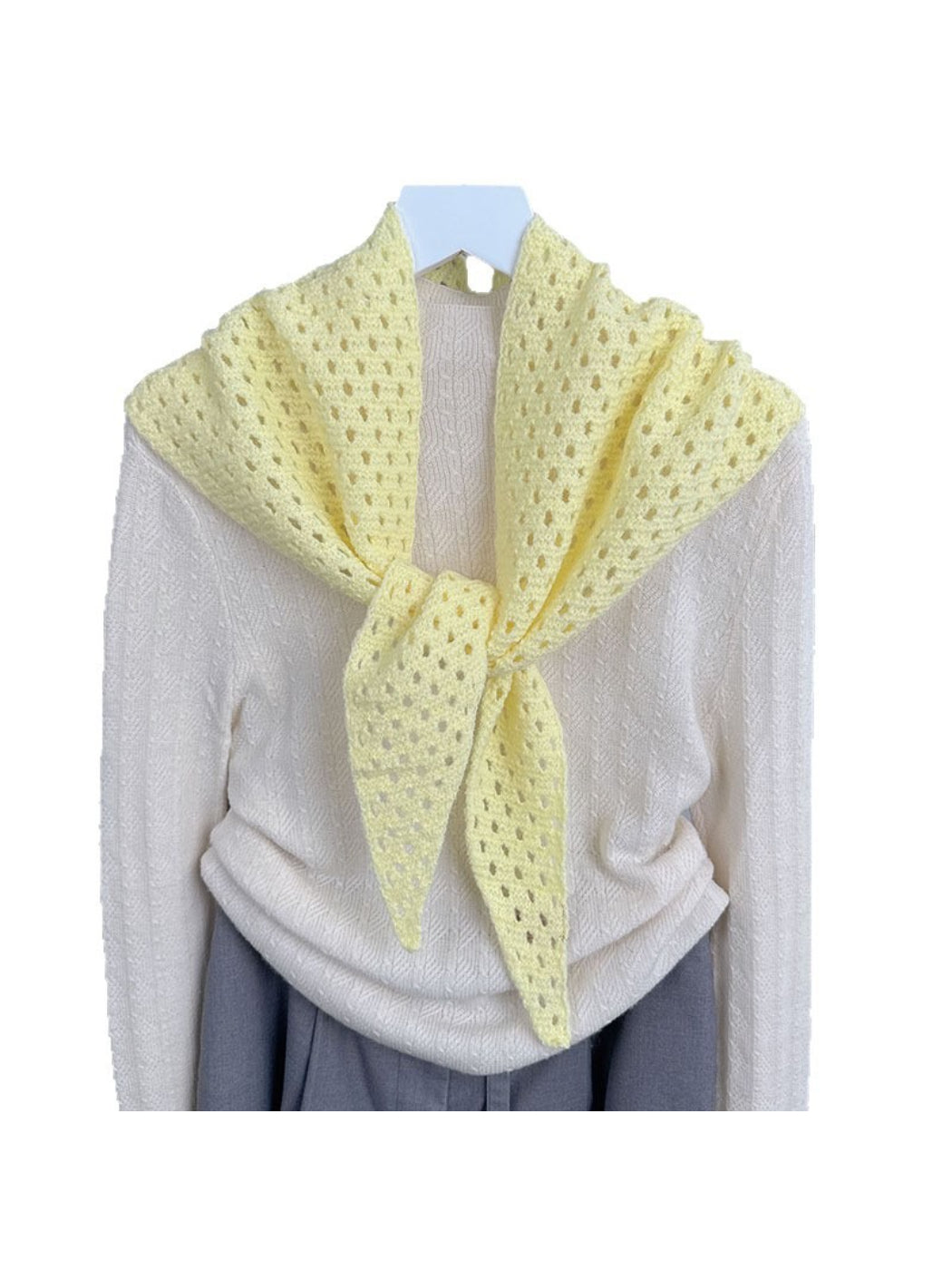 Scarvii - Open Knit Lightweight Tie Scarf