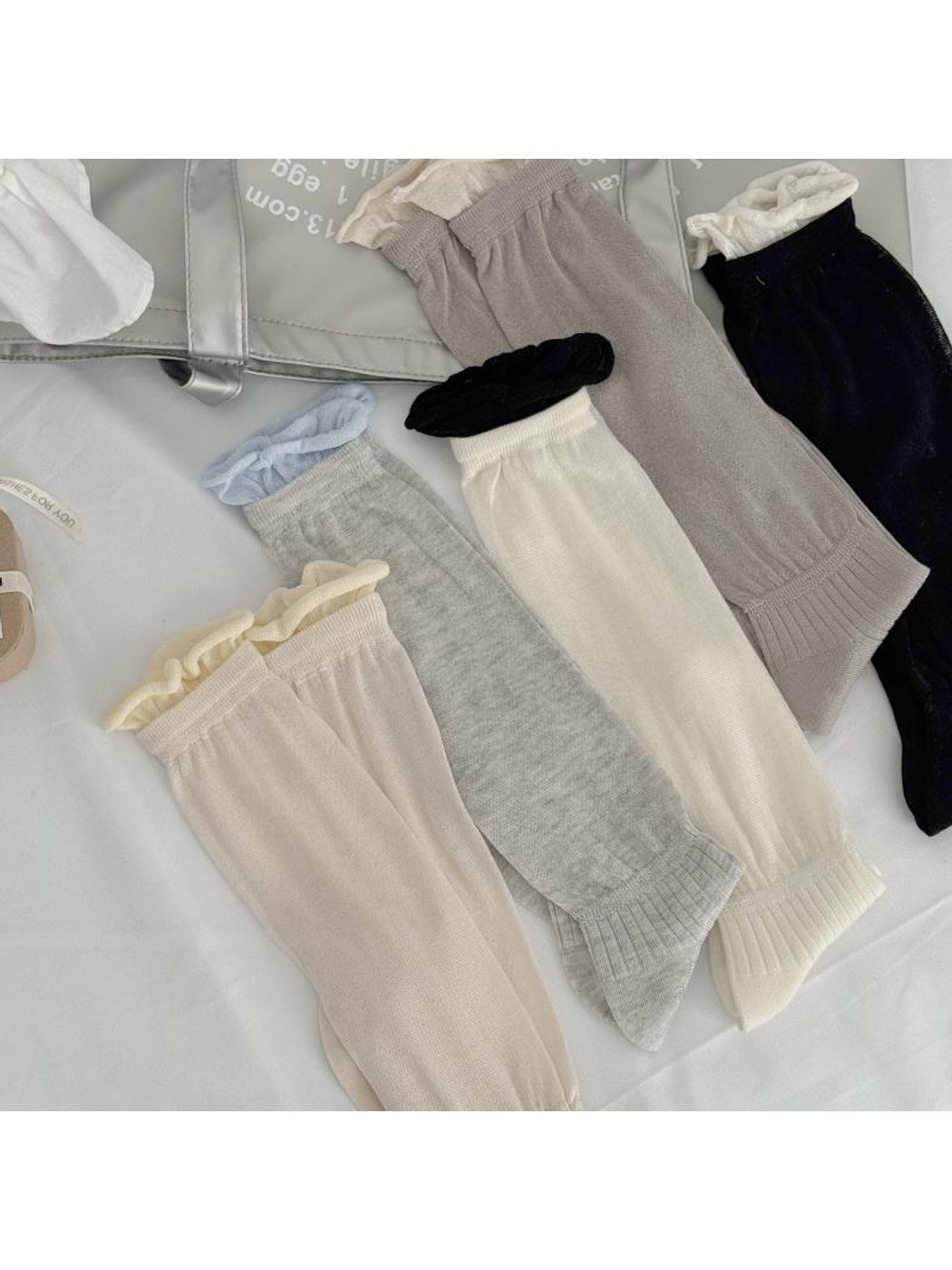 Rufia - Sweet Style Color Block Mid Calf Socks