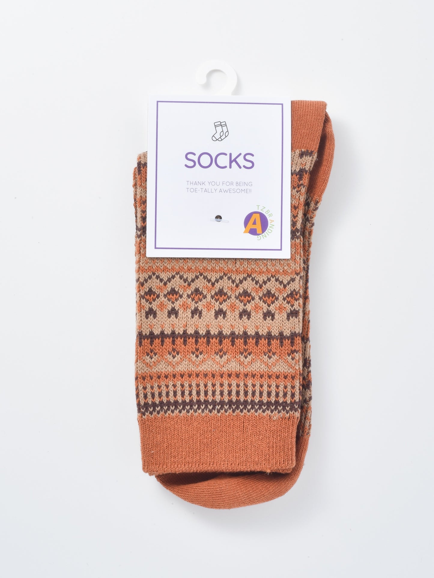 Rufia - Curved Pattern Mid-Calf Socks