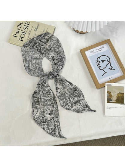 Scarvii - Simple Pattern Long Narrow Scarf