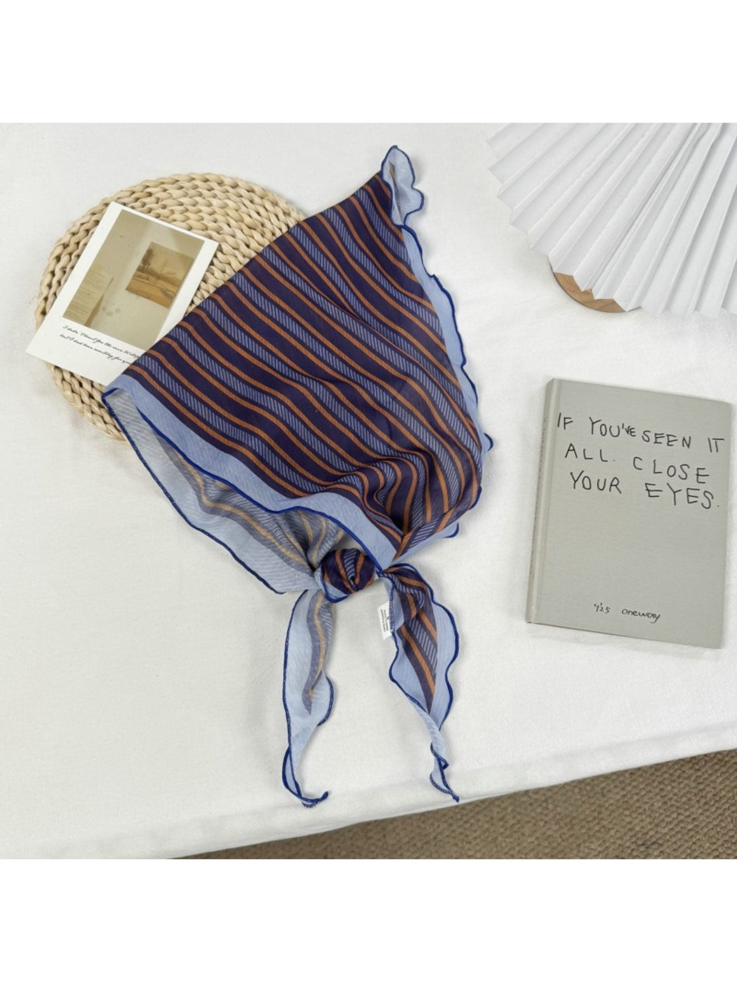 Scarvii - Elegant Plaid Fashion Triangle Bandana