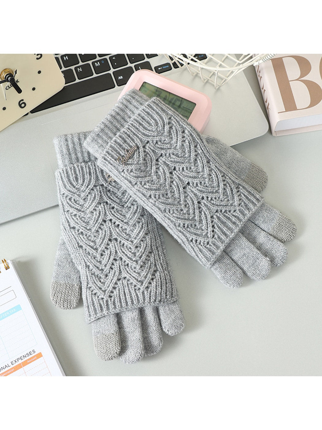 Gloving - Women's Layered Touchscreen Knit Gloves