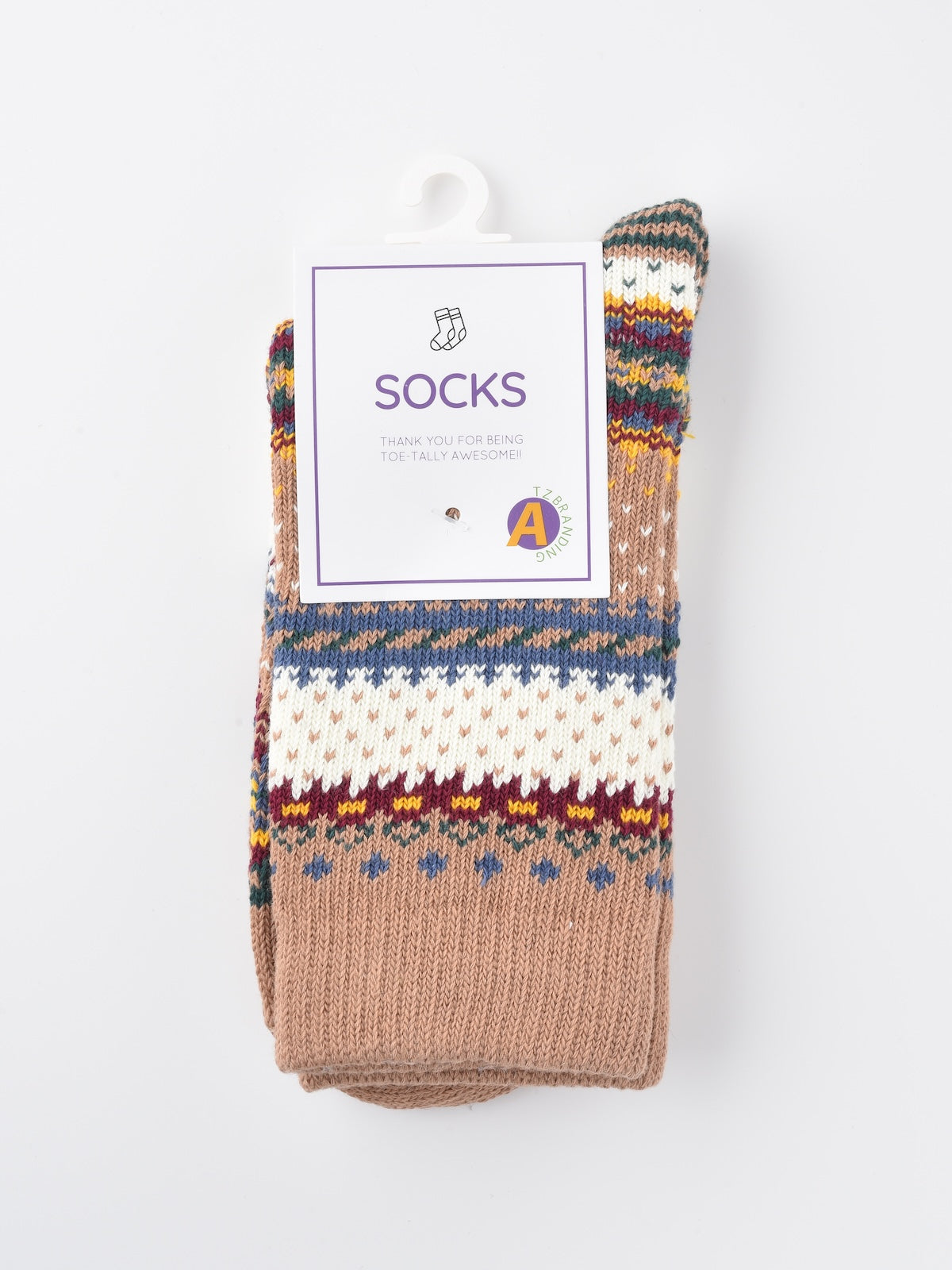 Rufia - Retro Checkered Knit Crew Socks for Winter