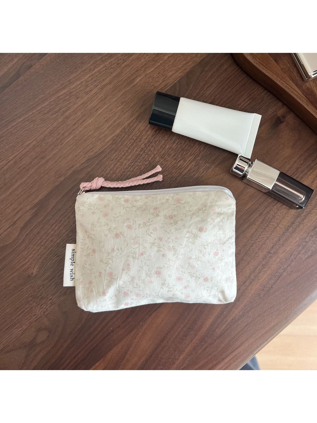 Cosbai - Sweet Pattern Zip Pouch Bag