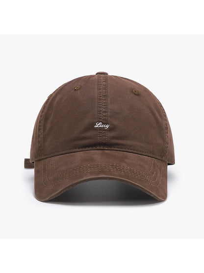 Haila - Curved Brim Round Crown Baseball Cap
