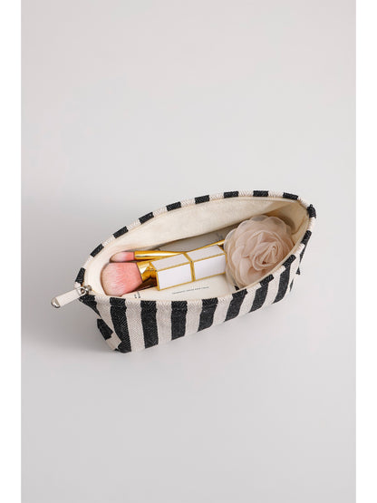 Cosbai - Bold Stripe Cosmetic Bag