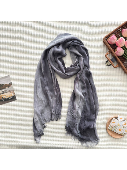 Scarvii - Ombre Fringe Long Scarf