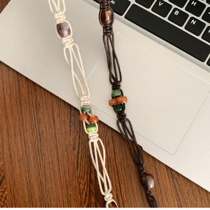 Beco Beaded Rope Waist Belt with tassel detail