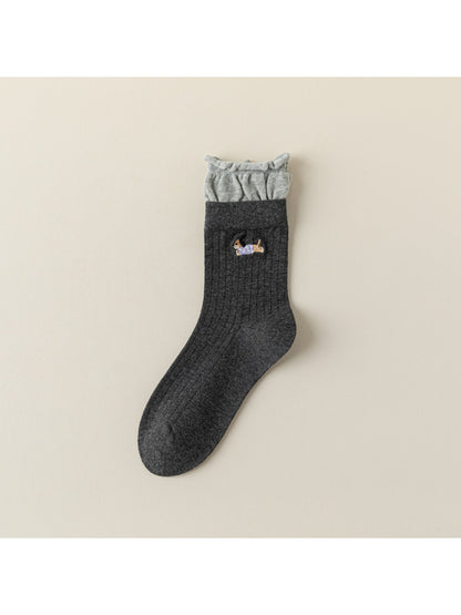 Rufia - Playful Puppy Ruffle Crew Socks product image 5