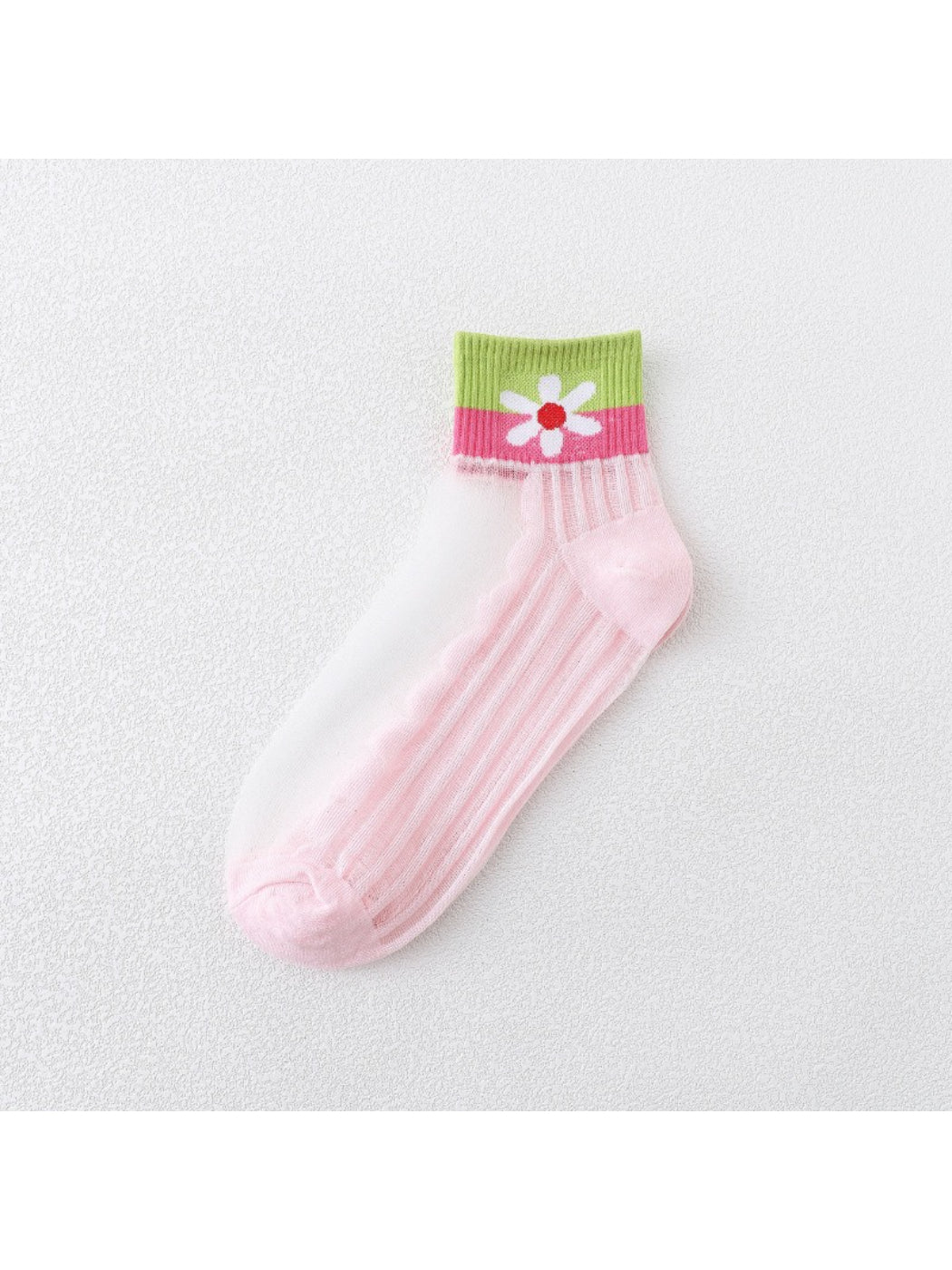 Rufia - Sheer Daisy Ribbed Crew Socks product image 6