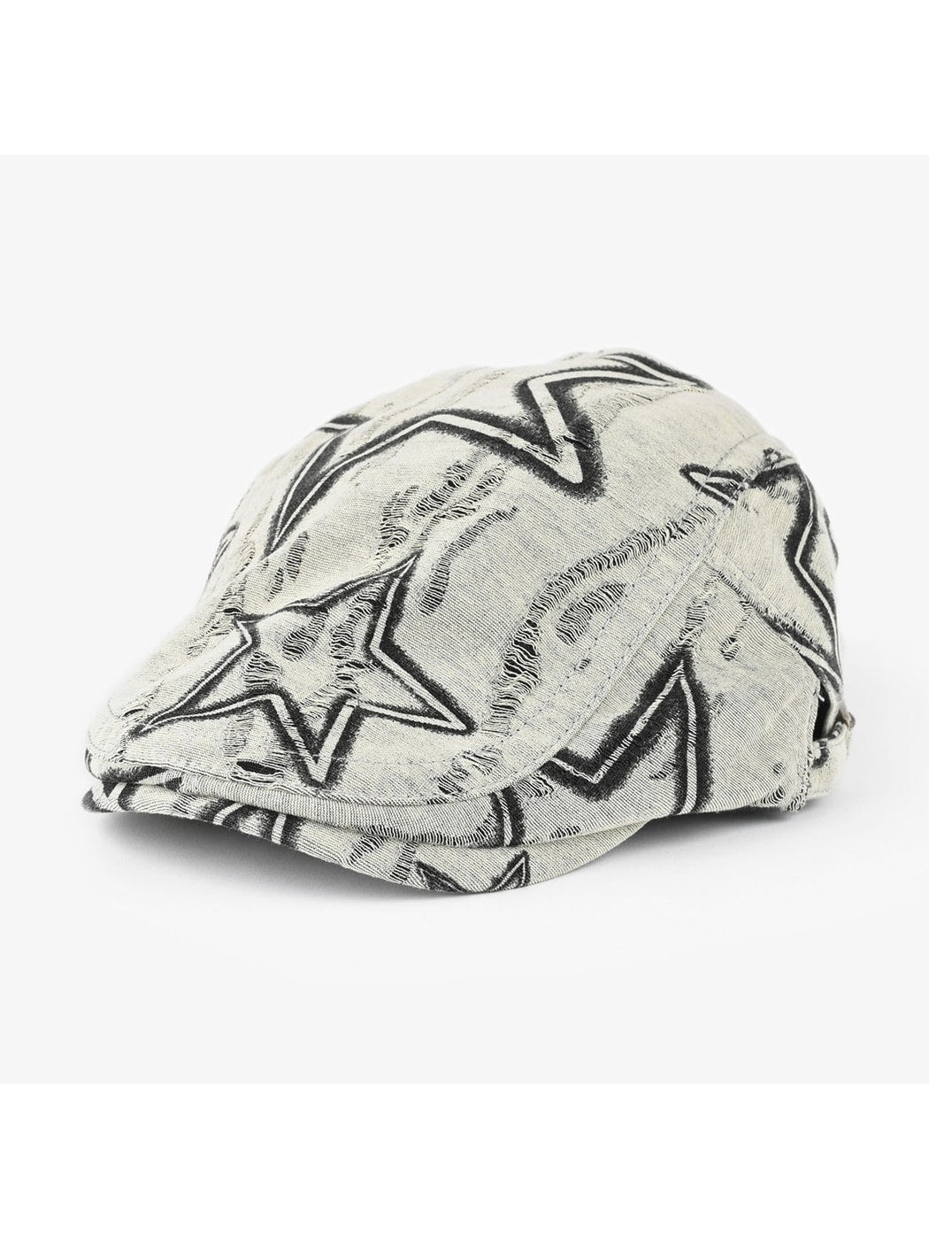 Haila - Vintage Short Brim Stars Newsboy Cap