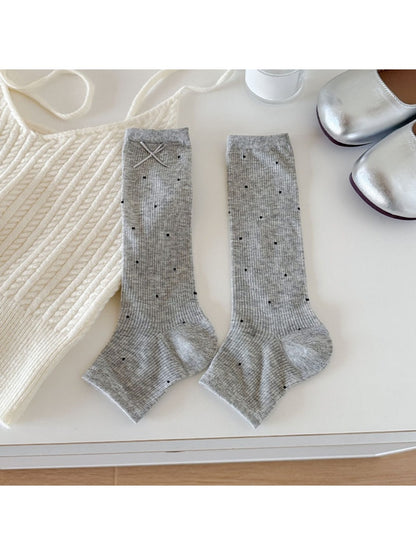 Rufia - Polka Dot Bow Detail Socks