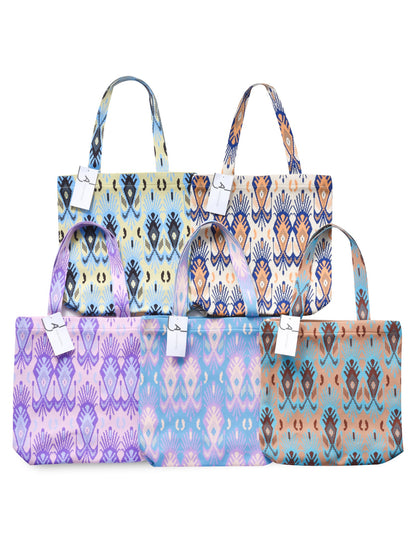 Cosbai - Atlas Print knit Shoulder Bag - Spacious & Vintage