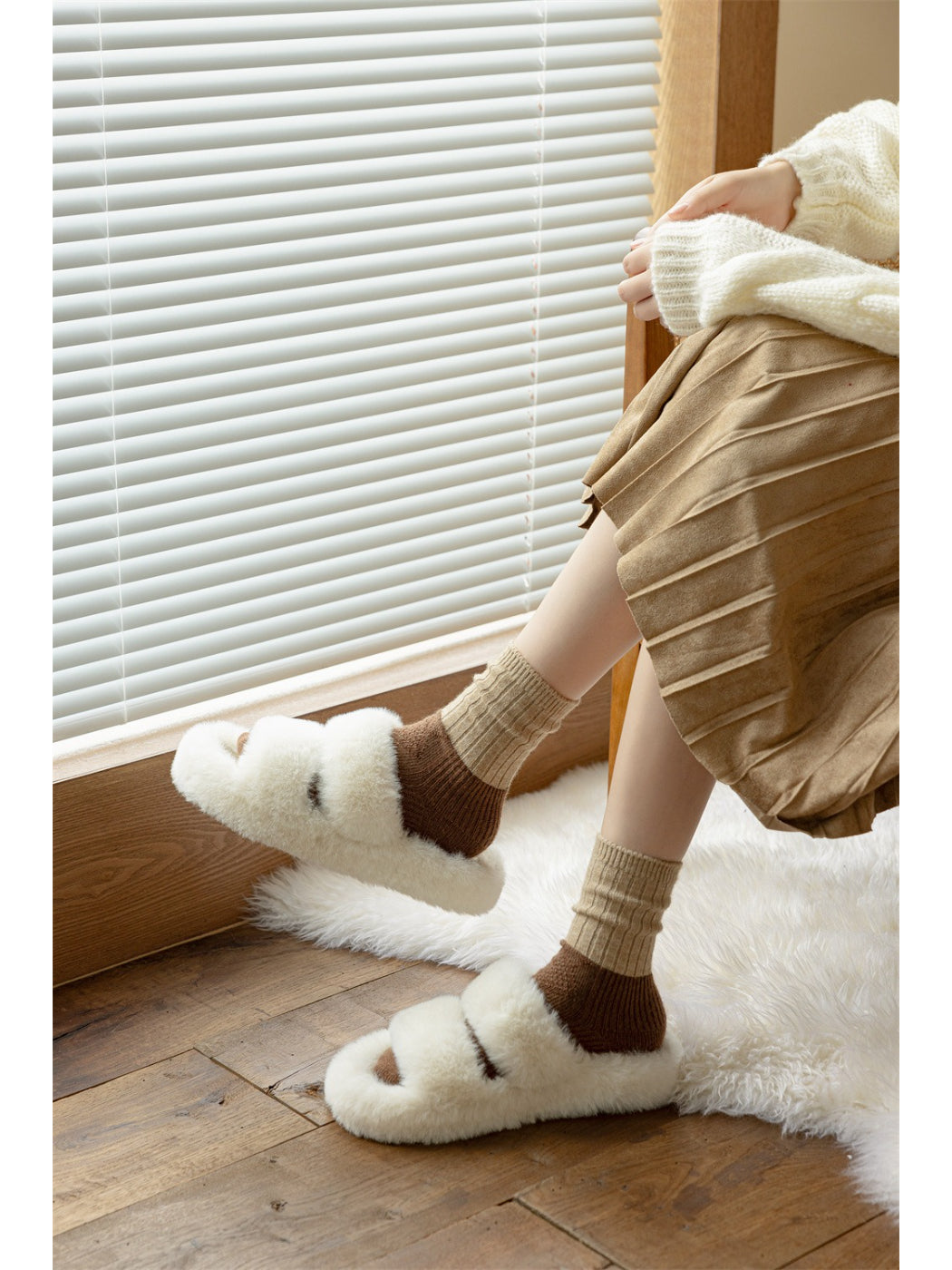 Rufia - Colorblock Cozy Crew Socks