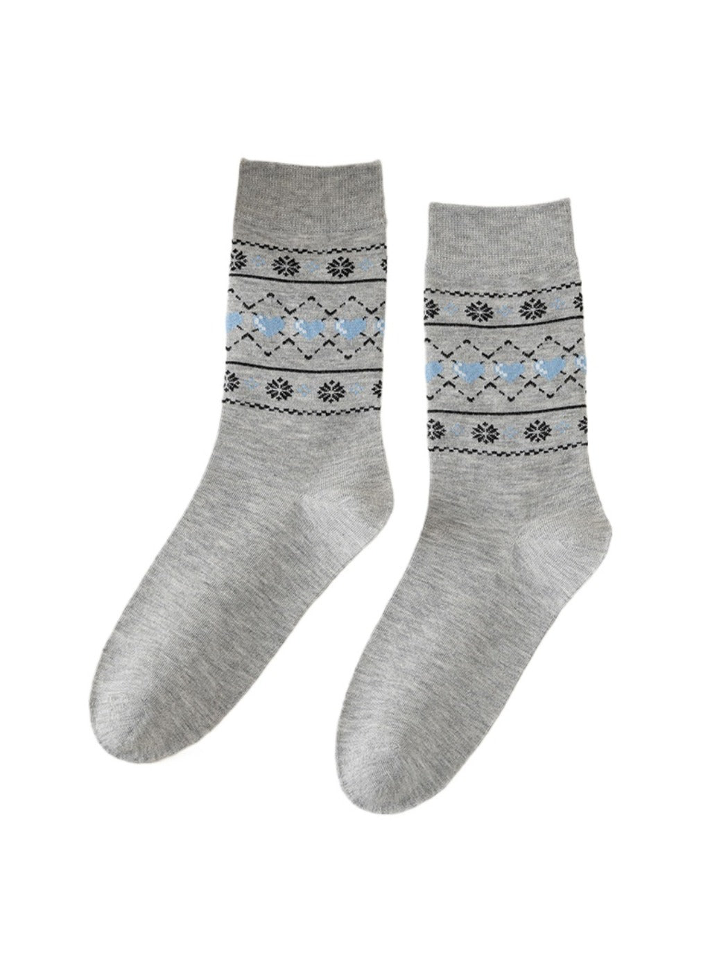 Rufia - Vintage Mid-Calf Socks with Cartoon Patterns for Women