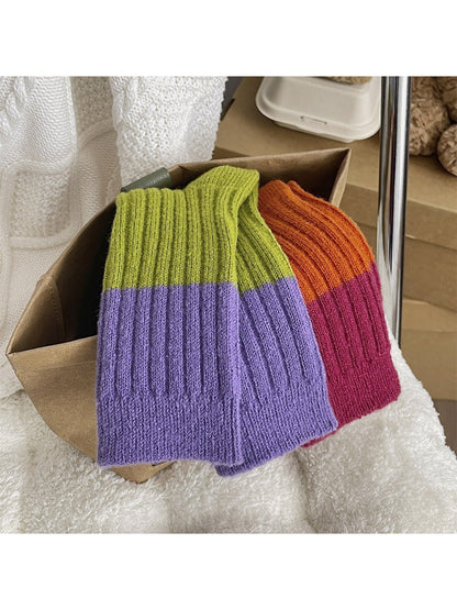 Rufia - Bold Colorblock Crew Socks