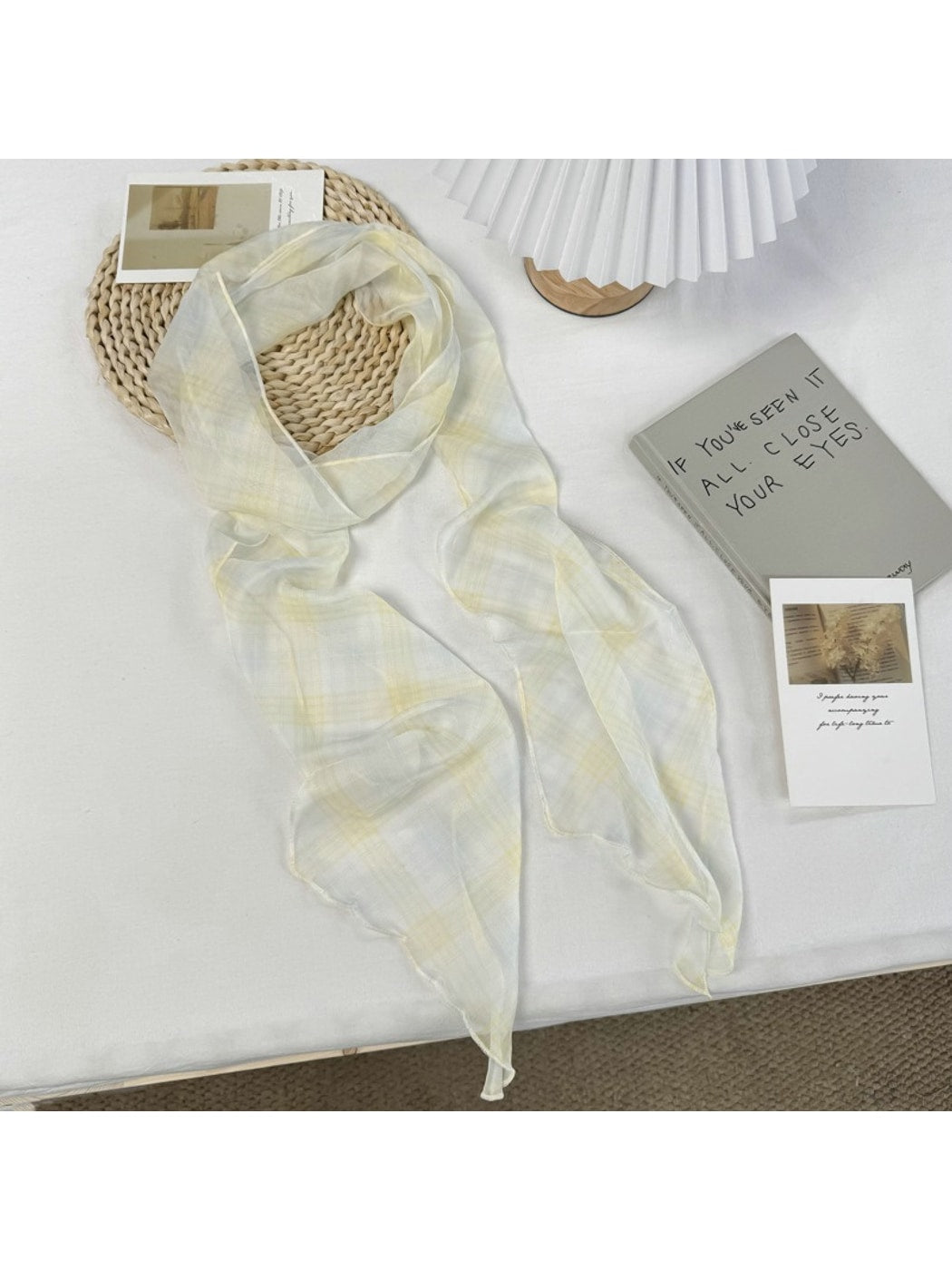 Scarvii - Simple Checked Decorative Scarf