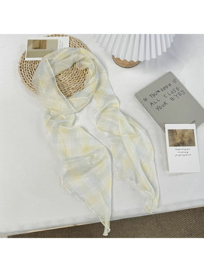 Scarvii - Simple Checked Decorative Scarf