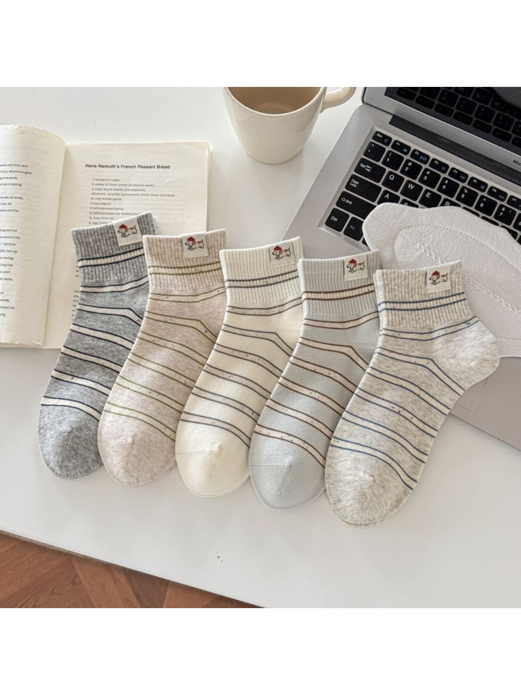 Rufia - Speckled Stripe Ankle Socks product image 3
