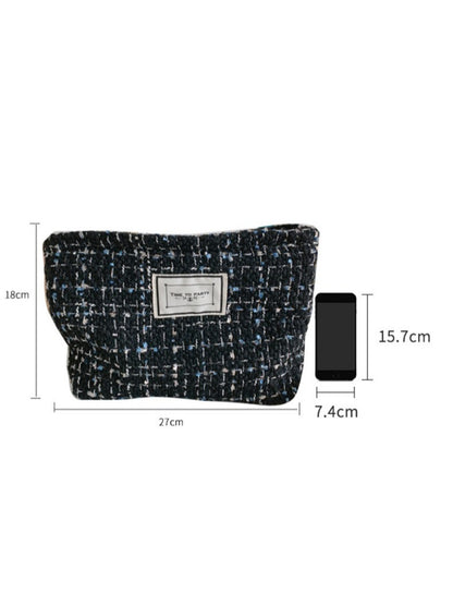Cosbai - Soft Tweed Everyday Cosmetic Pouch