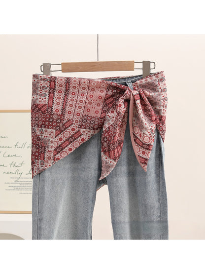 Scarvii - Fashion Floral Pattern Triangle Scarf