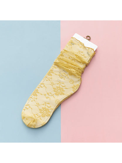 Rufia - Lightweight Lace Sheer Crew Socks product image 6