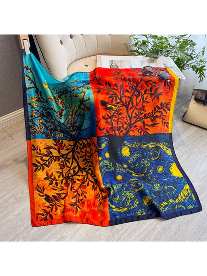 Scarvii - Art Print Patchwork Square Scarf