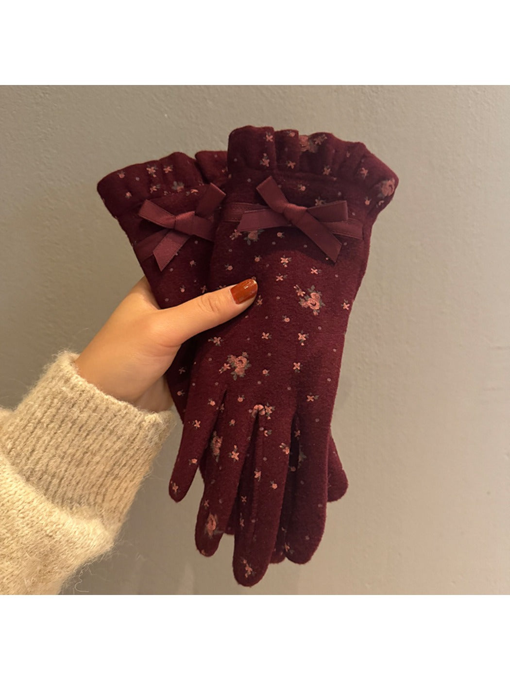 Gloving – Women's Touchscreen Gloves with Bow Accent