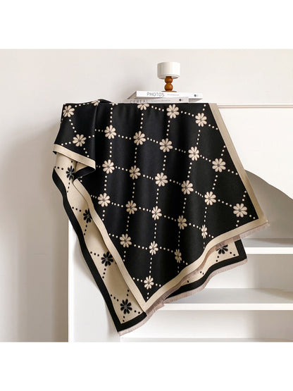 Scarvii – Polka Dot Floral Scarf & Wrap