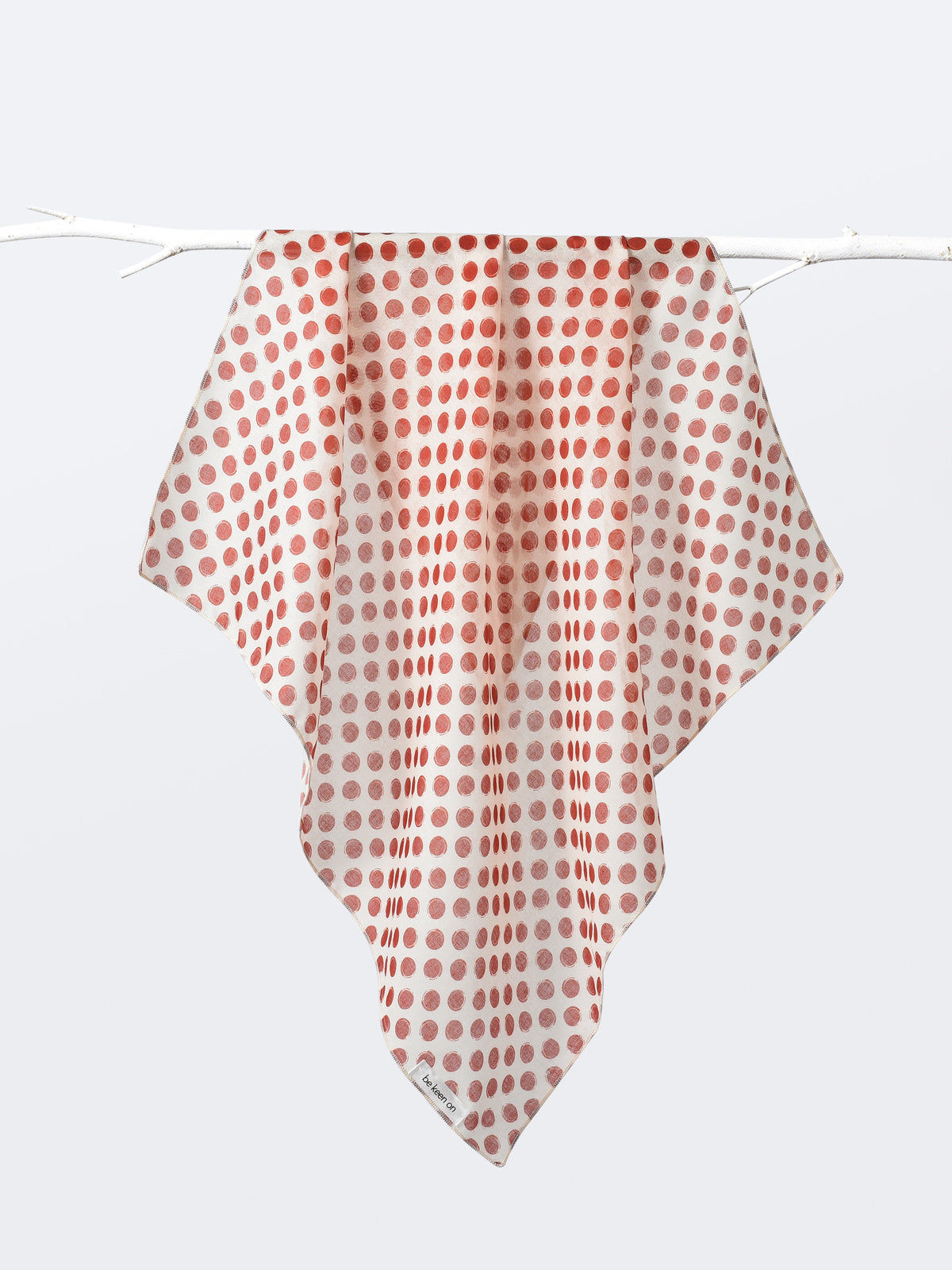 Scarvii - Lightweight Polka Dot Square Scarf